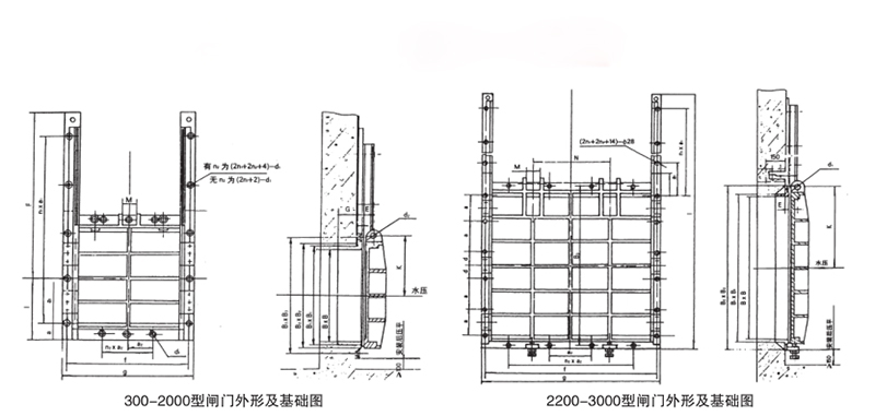 墙管式安装结构图