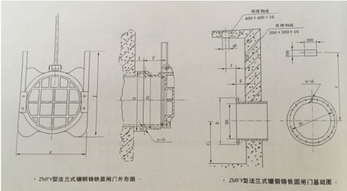 法兰式安装结构图