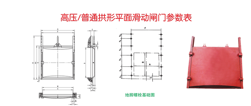 PGZ高压铸铁闸门安装图